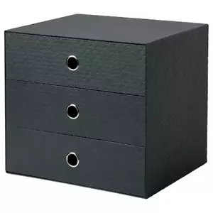 3 Chest of drawers Mobile Storage Cabinet Display Shelves Magazine Holder13x10 " - Picture 1 of 6
