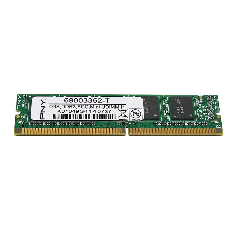 PNY Technologies 69003352-T 4 GB PC3-10600 DDR3 ECC 244-pin VLP Mini-UDIMM, H - Immagine 1 di 3