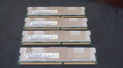 2GB (4 x 512MB) Samsung M395T6553CZ4-CE61 DDR2 667MHz PC2 5300F Server RAM - Image 1 of 2
