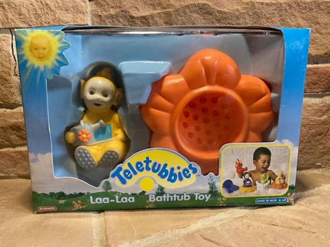 Teletubbies Laa-Laa bathtub toy 1998 Rare - New! Cover