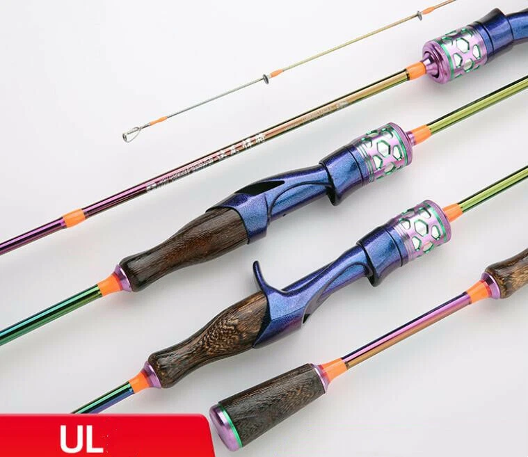 Ultra Light Fishing Rods Carbon Fiber Spinning/Casting Fishing Poles 1.68M/1.8M - Image 1 of 1