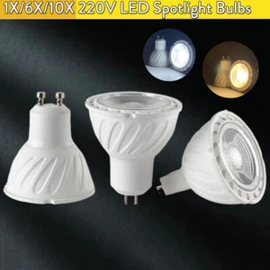 1X 10X Led Spotlights Gu10 Gu5.3 Mr16 7W Dimmable 220V Gu10 Led Spotlight Super - Picture 1 of 19