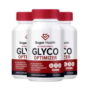 3-Pack Sugar Health Glyco Optimizer Supports Blood Pressure & Health (180 Caps) - Picture 1 of 5