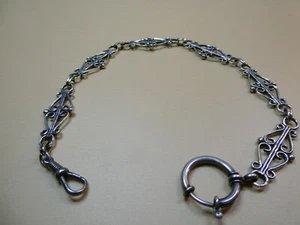 A456-925er Silber Uhrenkette valt Lang 30 cm Breit 1,2 cm Gewicht 19,9 Gramm - Bild 1 von 6