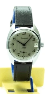 RARE VINTAGE GIGANDET 1288 17J Mechanical Swiss WATCH 1970's -NOS NEW OLD STOCK - Picture 1 of 8