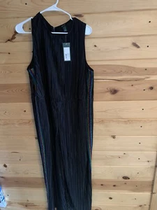 Wild Fable Sleeveless Cropped Bodre Rainbow Striped Crinkle Jumpsuit - Picture 1 of 12