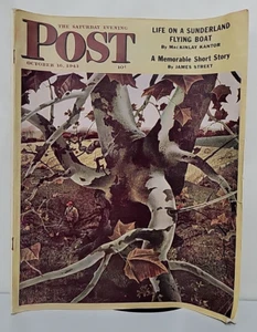 Saturday Evening Post October 16, 1943 "Hunting Scene by Andrew Wyeth" - Picture 1 of 17
