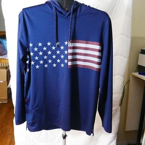 Hombres Puma Volition America LS Capucha Jersey Camisa Bandera Americana en la parte delantera - Imagen 1 de 10
