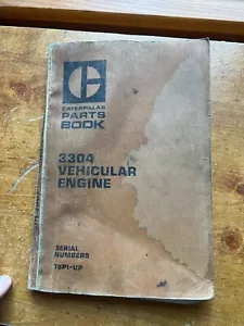 1961 CAT Caterpillar 3304 Vehicular Engine OEM Parts Book Catalog Manual - Bild 1 von 6