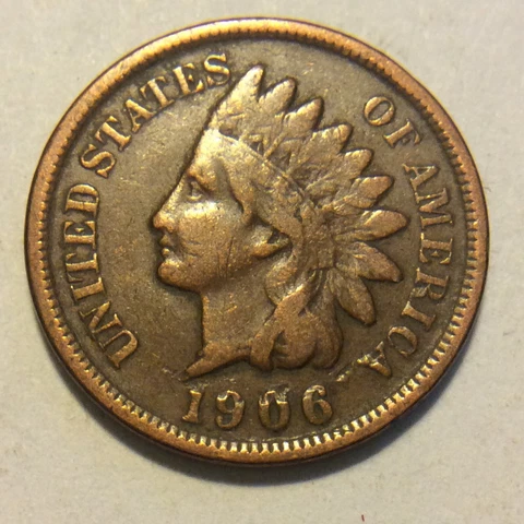 1906 INDIAN HEAD CENT B-418 Cover