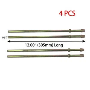 4Pcs Straight Wire Double Headers Exhaust Hanger Universal 1/2'' Mild Steel New - Picture 1 of 10