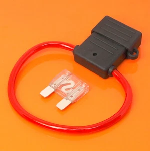 High Quality Maxi Blade Fuse Holder with 80 Amp Clear Fuse Car Van Boat Fuses - Picture 1 of 6