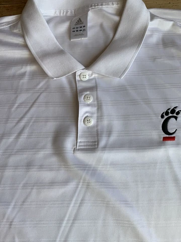 Cincinnati Bearcats adidas Polo Shirt Men's White Size 3XL B4 Cover