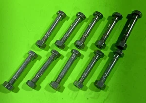 10 PACK SHEAR PINS & NUTS FOR ARIENS 510015, 51001500, FITS JOHN DEEERE AM122156 - Picture 1 of 6