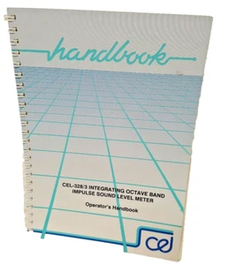 LUCAS CEL 328/3 operator's Handbook For Acoustical Calibrator Impulse Level - Picture 1 of 6