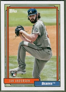 2021 Topps Update Ian Anderson 1992 Redux Rookie RC #T92-7 Braves - Picture 1 of 2