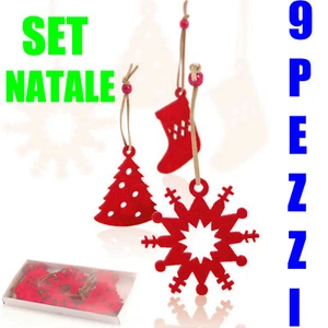 SET di NATALE Kit PALLINE per ALBERO NATALE Decorazioni CALZA BEFANA Capodanno - Imagen 1 de 2