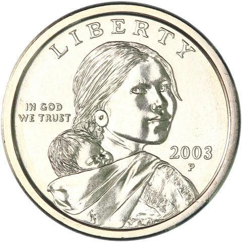 2003 P Native American Sacagawea Gem BU Dollar US Mint Coin See Pics Z786 Cover