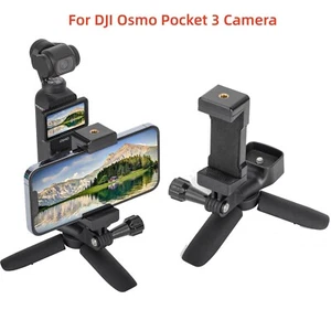 For DJI Osmo Pocket3 Camera Front Expansion Phone Holder Clip Fixed Tripod Stand - Picture 1 of 27