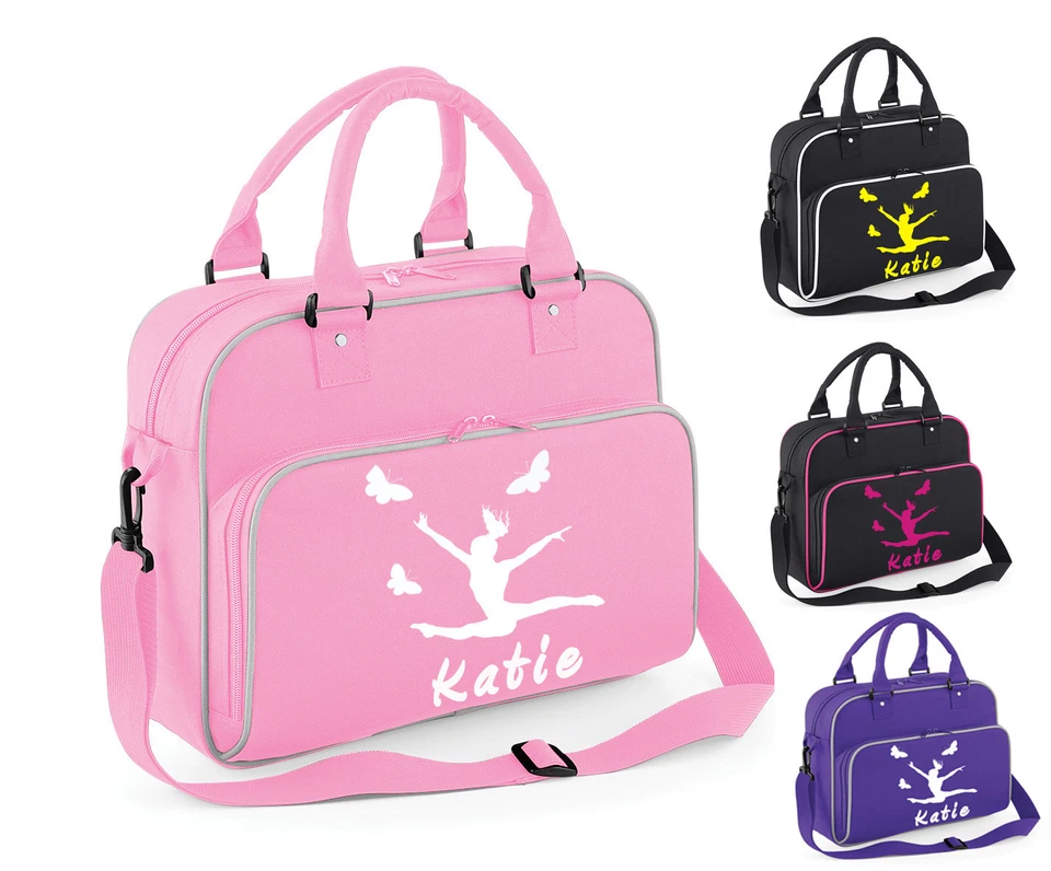 Personalised Girls Gymnastics Shoulder Dance Bag Ballet School Gym Kit - Image 1 of 4