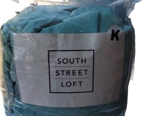 South Street Loft Plush Blanket and 4 pc. Sheet Set, King, Mint Green - Picture 1 of 2