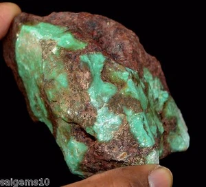 Investment Grade 1217 Ct Arizona verde crisocolla pietra preziosa naturale grezza - Foto 1 di 4