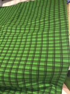 Loralie Harris Glad Plaid Fabric Green Pattern 1285 Quilting Cotton 2005 F16 - Picture 1 of 4