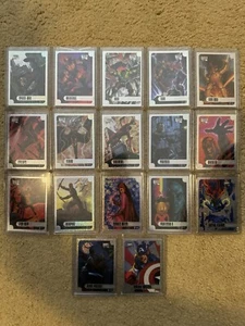 2016 Marvel Masterpieces COMPLETE HOLOFOIL INSERT CARD SET, #1-17 - NM! - Jusko - Picture 1 of 19