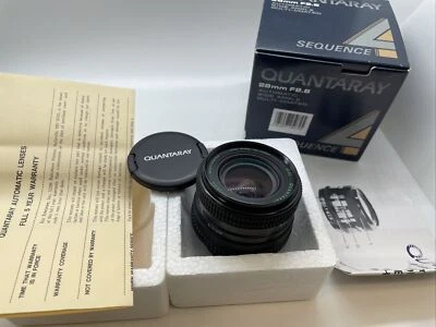 Quantaray MC 28mm f/2.8 Minolta MD Mount Manual Focus Prime Lens in box - Image 1 of 4