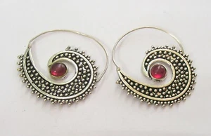 Handmade German Silver Fashion Jewellery Dangler Hook Earrings ER 30 - Picture 1 of 2