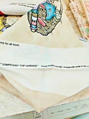 CRAFTS CLOTH PATTERN DAISY KINGDOM JUMPSTART SIZES SMALL TO XX LARGE. - Image 1 of 3