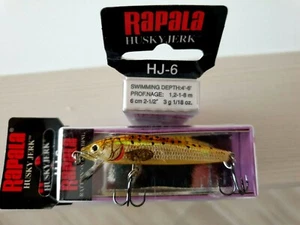 RAPALA HUSKY JERK 6 cm 3 gr SUSPENDING HJ-6 COL. GLASS TROUT TROTA FIUME LAGO - Foto 1 di 1