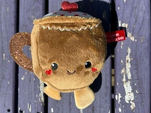 * Dan Dee "UR Sweeter Than Chocolate" Hot Cocoa Brown Mug Plush Stuffed Toy 7in - Picture 1 of 6