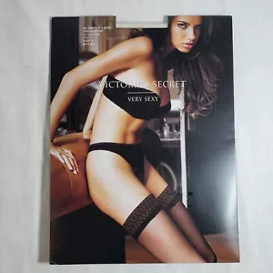 Victoria's Secret Glamour Spitzen Overknee elfenbeinfarben Größe B 15 DEN Stay-Ups - Bild 1 von 4