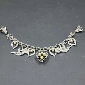 Vantage HAR Charm Bracelet Angels Cherubs - Picture 1 of 10