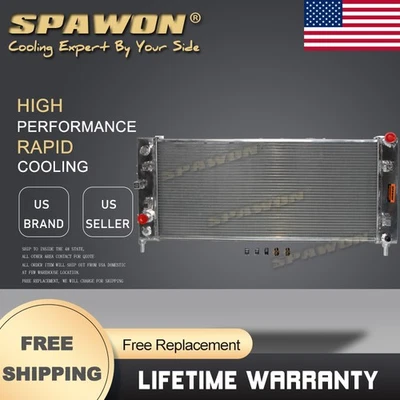 3Row SPAWON Aluminum Radiator For Chevrolet Impala 2006-11 Buick LaCrosse 05-08 - Image 1 of 4
