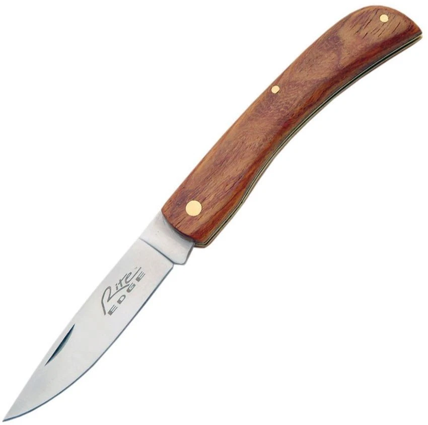Rite Edge Rite Miner Folding Knife 3" Stainless Steel Blade Rosewood Handle - Image 1 of 1