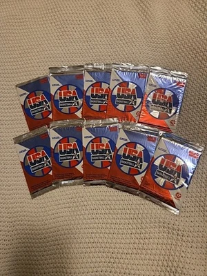 Skybox 1996 年美国篮球集换卡德士古全新未拆封 — 第 1/4 张图片