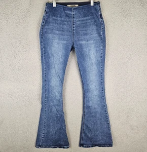 Rock & Roll Schlagjeans Damen 27x34 Denim Boho Schnäppchen Glocke High Waist Pull On - Bild 1 von 9