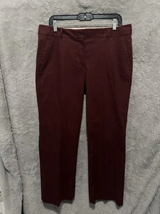 J. Crew Damengröße 10 Addison Anzughose City Fit Hose weinrot burgunderrot - Bild 1 von 11