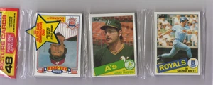 Topps Baseball 1985... Paquete de rack sellado de fábrica... George Brett, Mike Schmidt - Imagen 1 de 2
