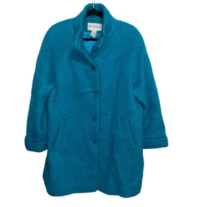Appleseeds Coat Womens Size 12 Wool Mohair Alpaca Pockets Artsy Boho Vintage - Picture 1 of 12