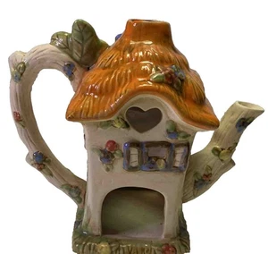 Tetera de cerámica para cabaña ~ Nueva ~ Soporte para luz de té - Imagen 1 de 14