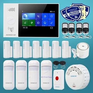 HOMSECUR Wireless WIFI 4G RFID Burglar Intruder Alarm System+4*PIR+Door Sensor - Picture 1 of 12