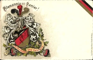 Studentika Ak Alemania sei's Panier, Verbindungswappen - 4379487 - Picture 1 of 2
