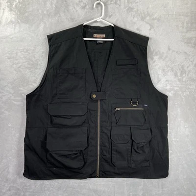 Colete tático masculino 5.11 3XL Taclite Pro zíper completo utilitário ripstop vários bolsos - Imagem 1 de 4