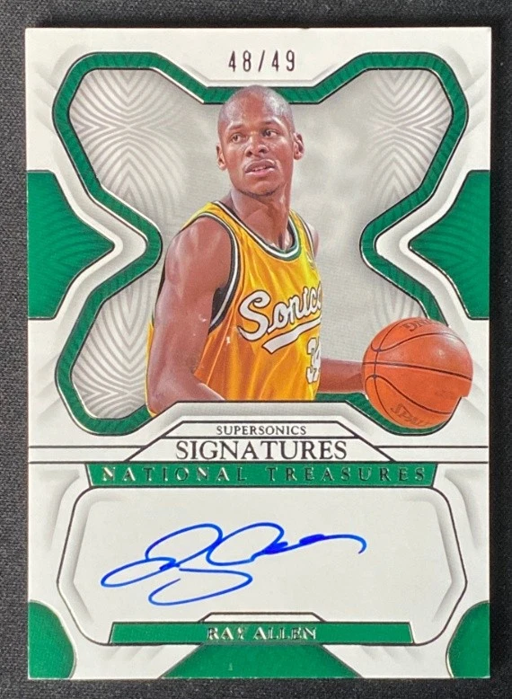 Ray Allen 2022-23 Panini National Treasures Signatures Auto 48/49 #S-RAY - image 1 of 2
