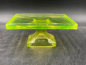 Antique Clarks Teaberry Gum Vaseline Glass Display - Picture 1 of 8