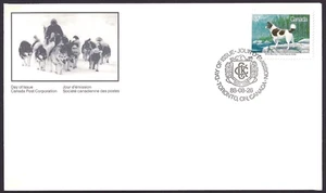 🍁Canada #1217 "DOGS OF CANADA" Brand New 1988 First Day Cover - Picture 1 of 2