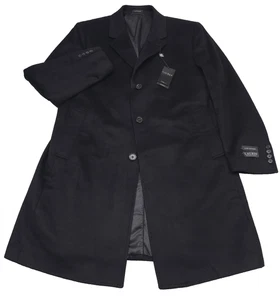Abrigo Ralph Lauren Luther Calce Clásico Negro Cachemir $1200 LRL Para Hombre Talla 40S - Imagen 1 de 12